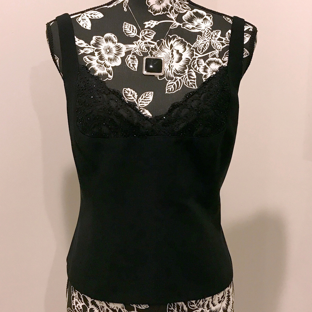 Jones New York Evening Embellished Top